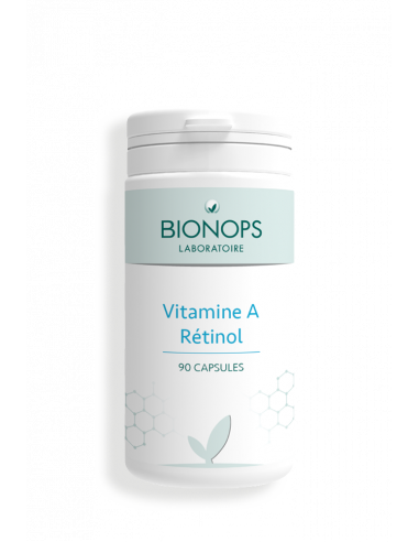Bionops Vitamine A Rétinol - 100 % naturelle - Issue d'huile de foie de morue