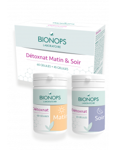 Bionops Detoxnat Morgen und Abend - 60 + 45 Kapseln - Hepatische Entgiftung