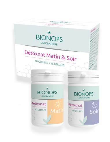 Bionops Détoxnat Matin et Soir  - 60 + 45 gélules - Détoxification Hépatique