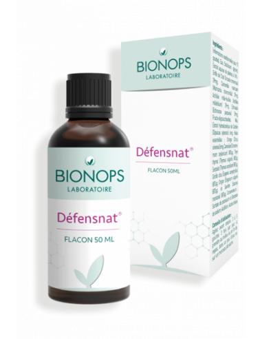 Bionops Defensnat 50 ml - Booste le système immunitaire grâce à sa formule alliant 7 huiles essentielles et  5 plantes.