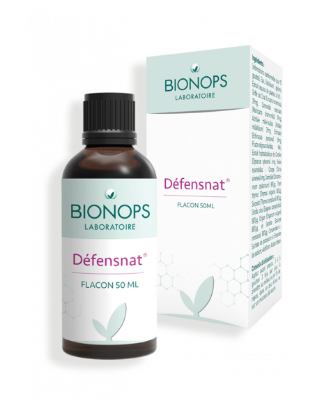 Bionops Defensnat 50 ml - Booste le système immunitaire grâce à sa formule alliant 7 huiles essentielles et  5 plantes.