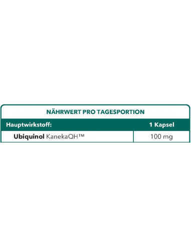 Bionops Ubiquinat 100 - Nicht oxidiertes CoEnzym Q10 Ubiquinol