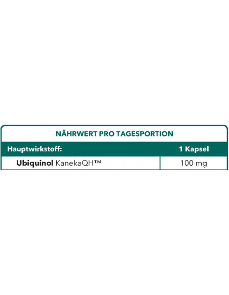 Bionops Ubiquinat 100 - Nicht oxidiertes CoEnzym Q10 Ubiquinol
