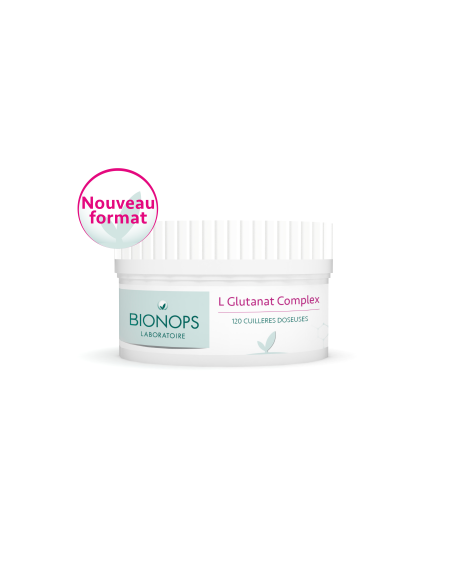 Bionops L Glutanat Complex - 1 mois de traitement - 3 g de glutamine par prise journalière (4 cuillères doseuse) Bionops L Glutanat Complex - 1 mois de traitement - 3 g de glutamine par prise journalière (4 cuillères doseuse)